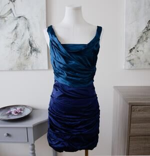 EXPRESS DESIGN STUDIO SILK y2k cocktail dress size 4